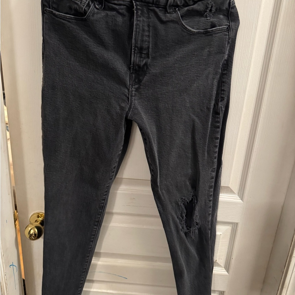 Good American Charcoal Jeans